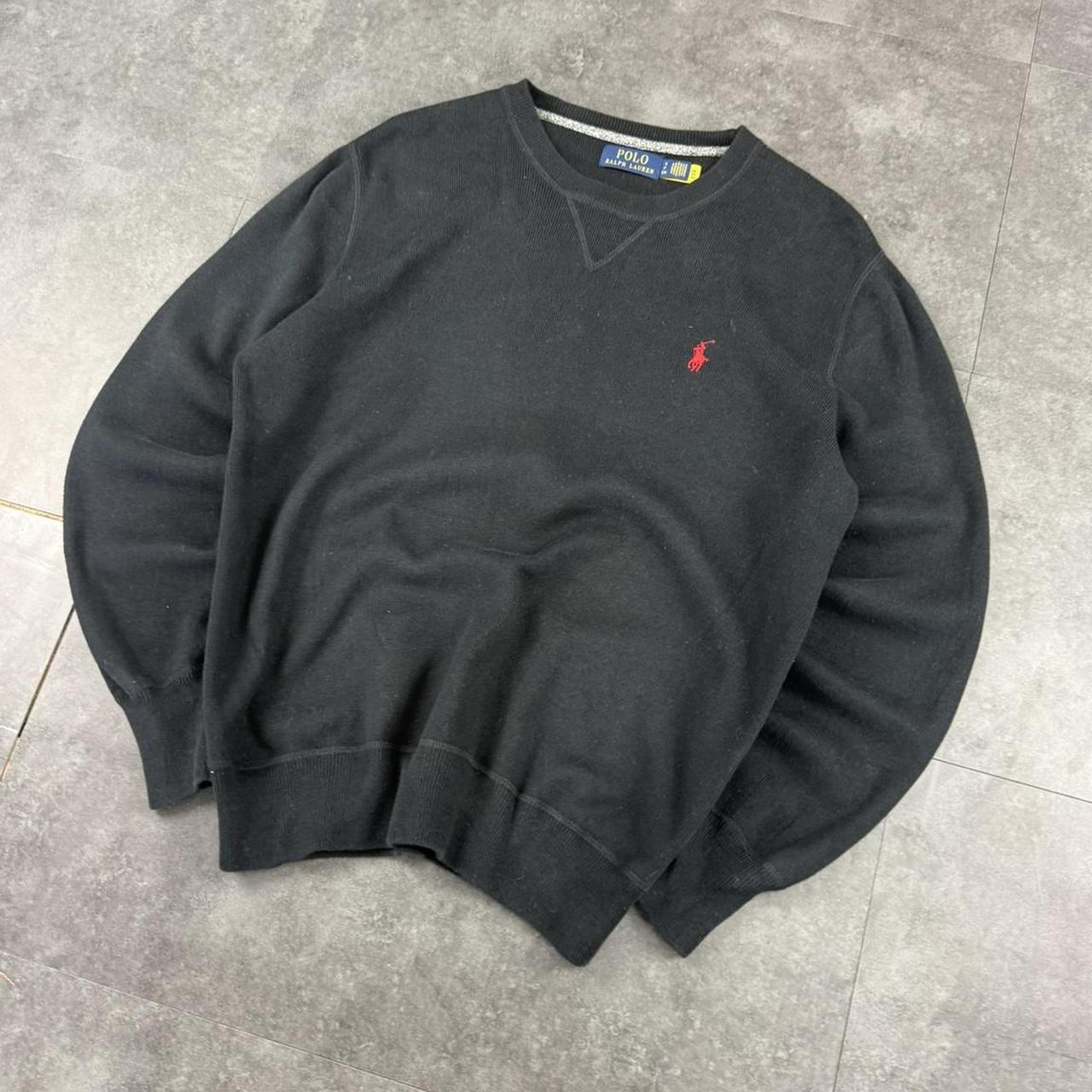 Polo Ralph Lauren 90s cotton knit black jumper