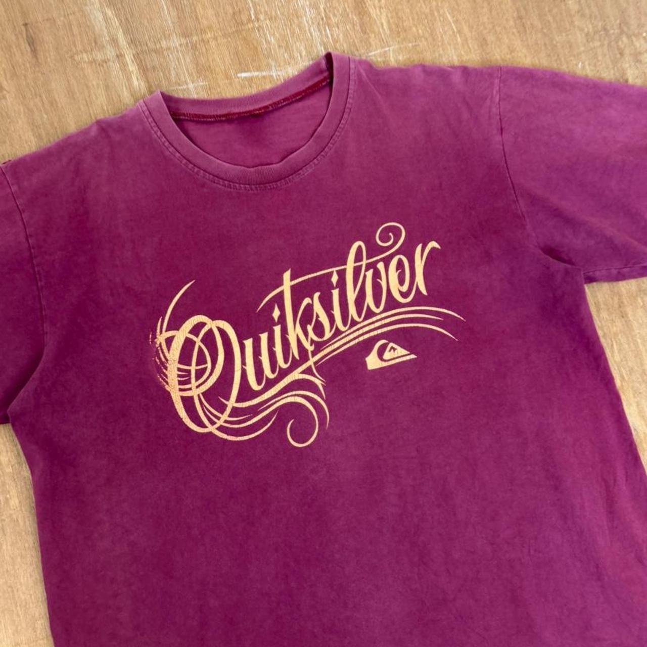 Quiksilver Surfwear burgundy Y2K T-Shirt
