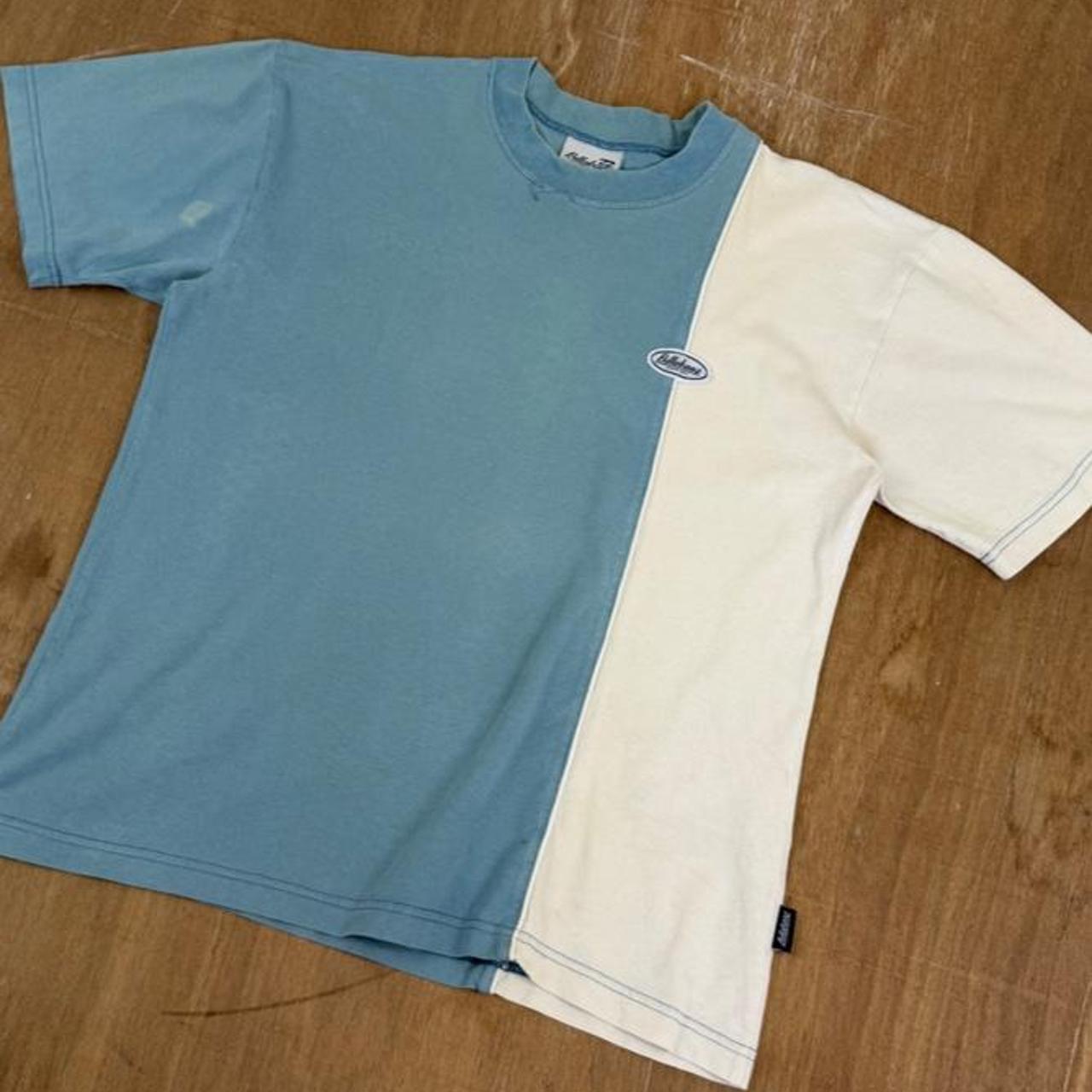 Vintage billabong Surfwear grey and blue Y2K T-Shirt