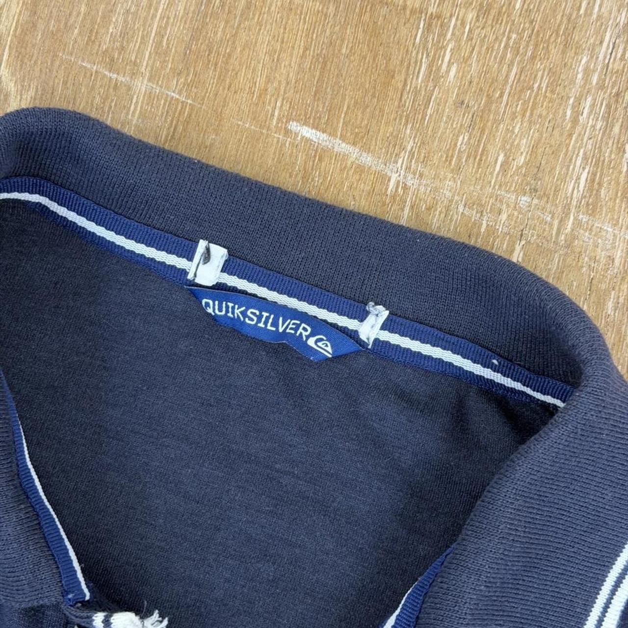 Quiksilver Surfwear navy blue Y2K Polo Shirt