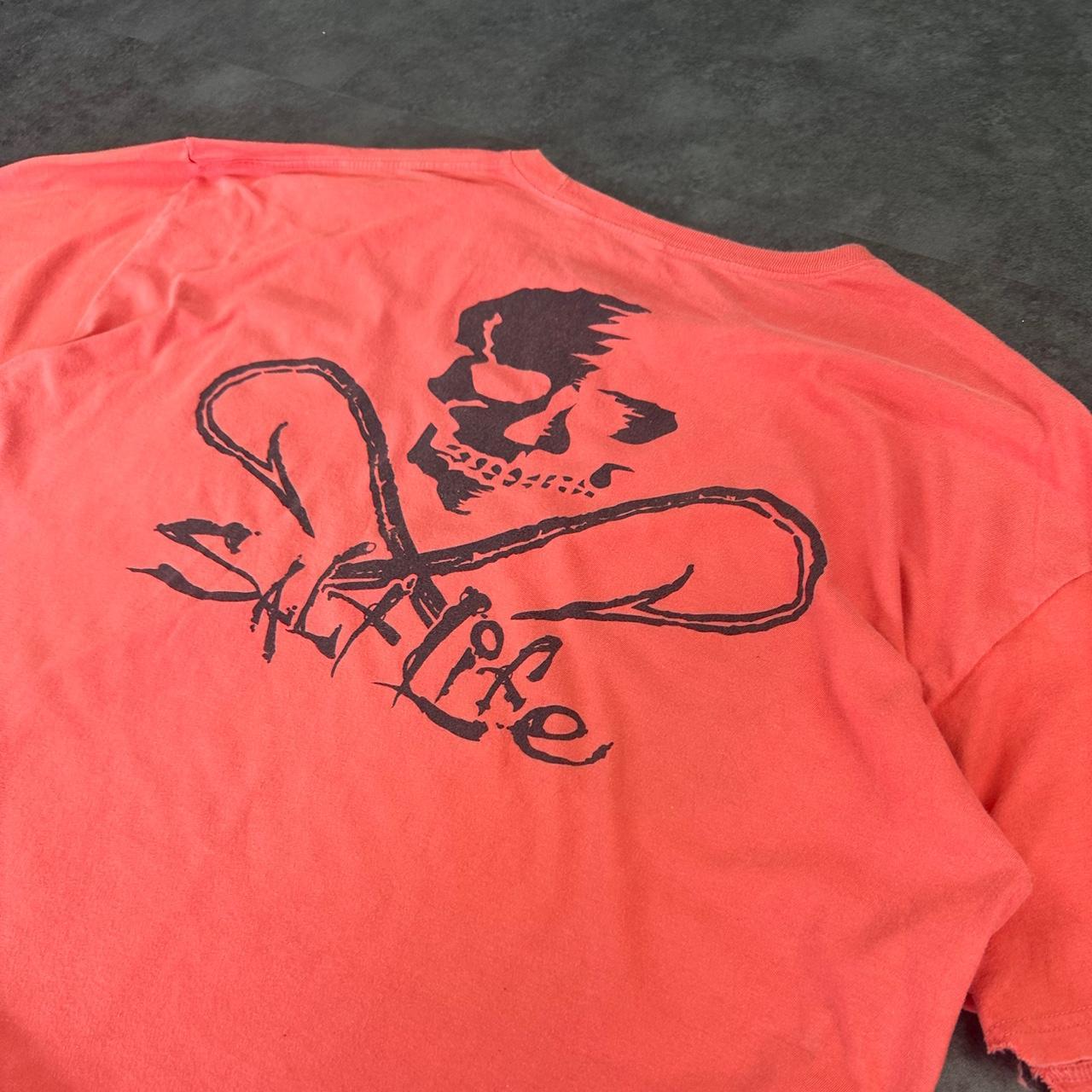 Salt Life T 2000s Print Logo graphic embroidered pocket T shirt