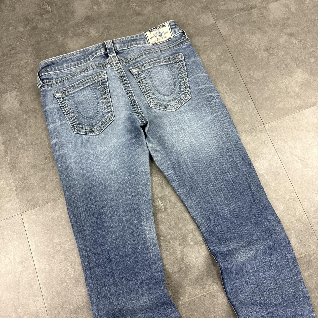 True religion jeansY2K 2000s HipHop grunge embroidery jeans
