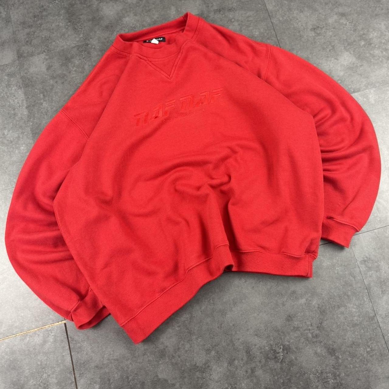 Naf Naf 90s vintage embroidered logo sweatshirt