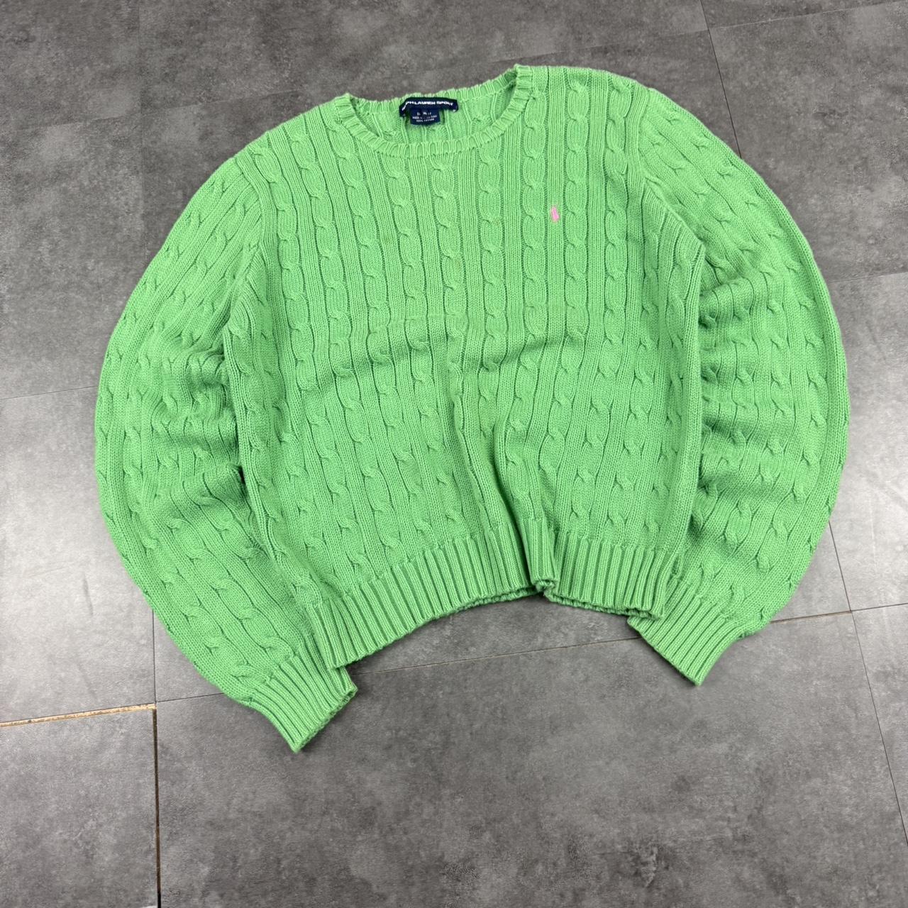 Polo Ralph Lauren 90s chunky cable knit heavyweight jumper