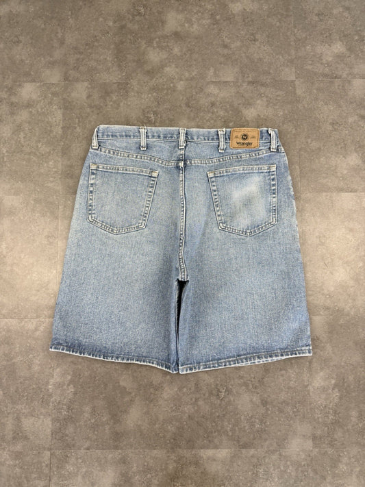Wrangler Vintage Baggy Loose Jorts 90s Y2K Denim Jeans Shorts Skater 38W