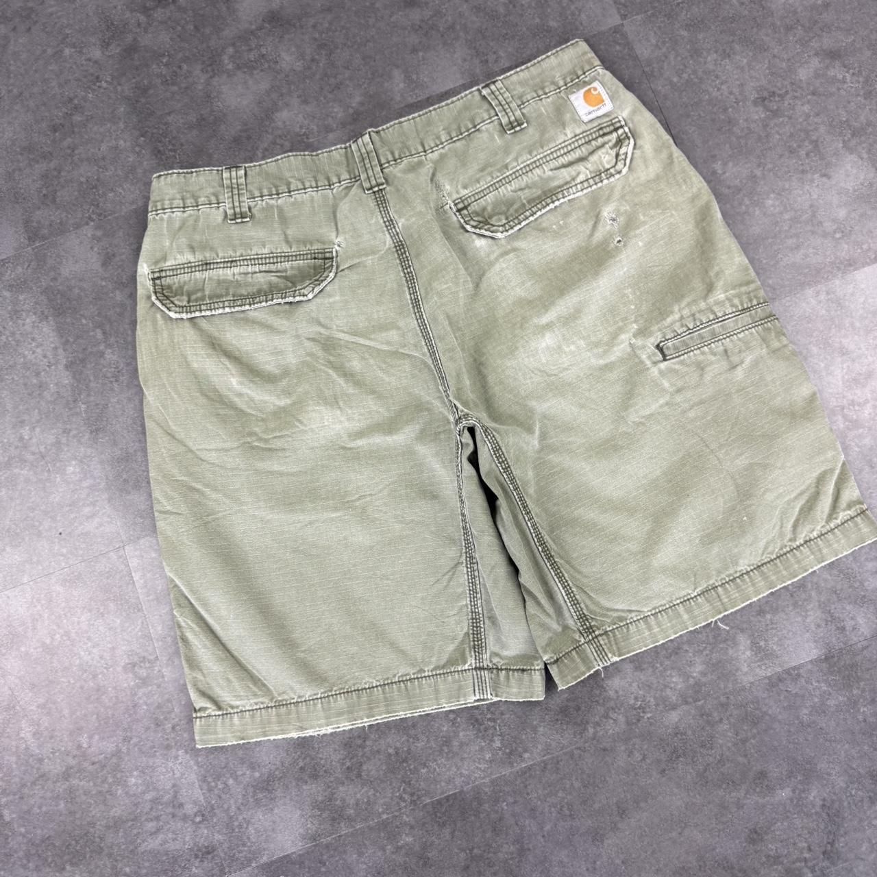 Carhartt 2000s dungaree workwear comfort fit cargo shorts