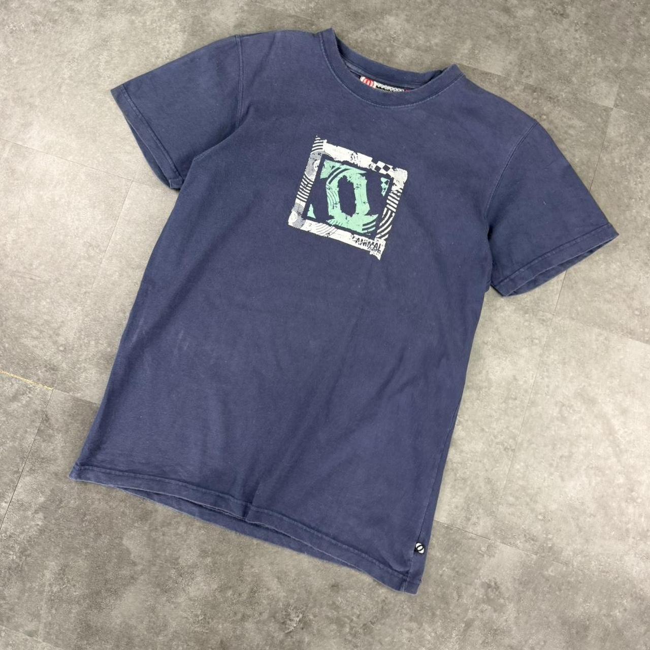 Animal 2000s Print graphic logo surf T shirt