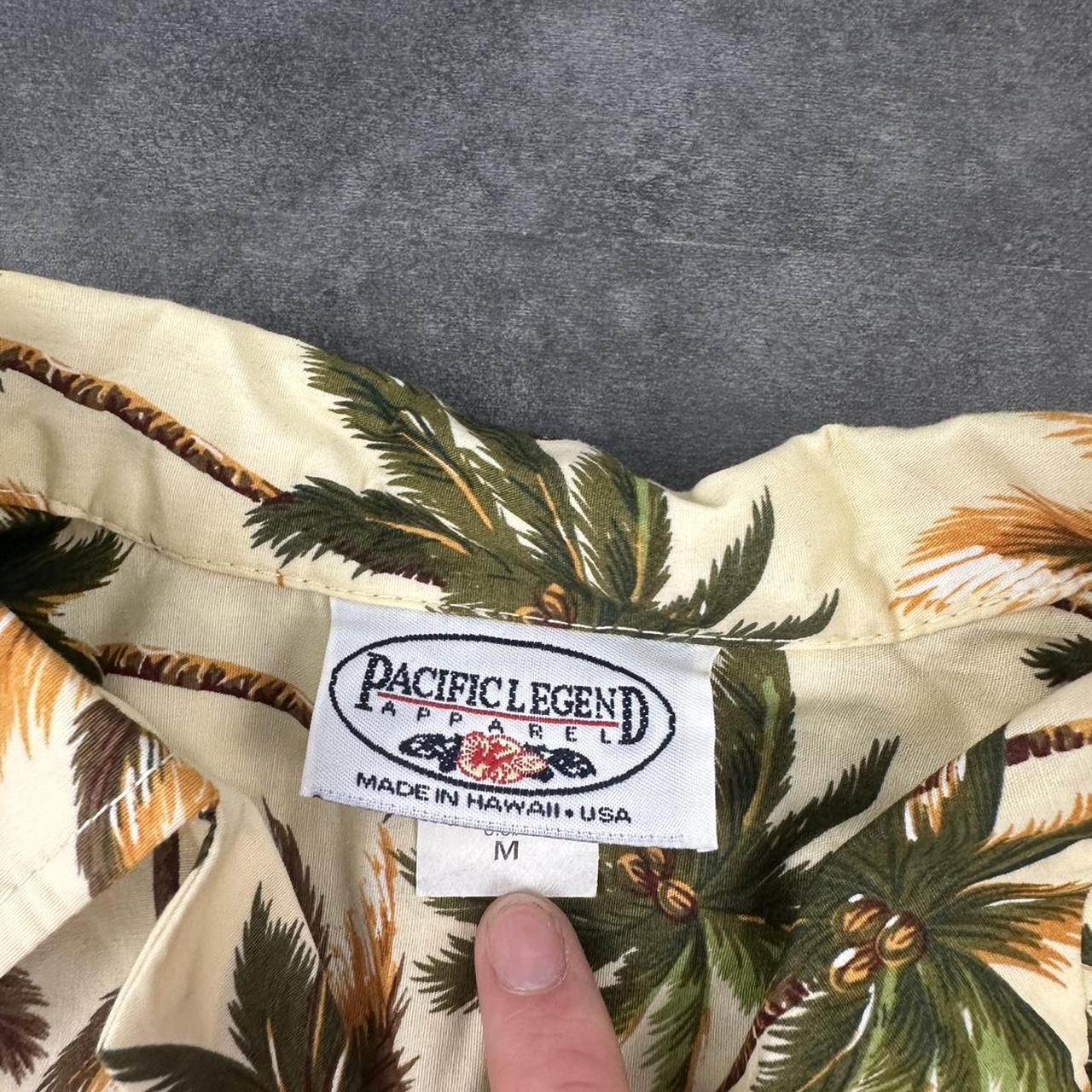 Pacific Legend 2000s vintage 90s Y2K lightweight Summer Hawaiian button down bowling Shirt