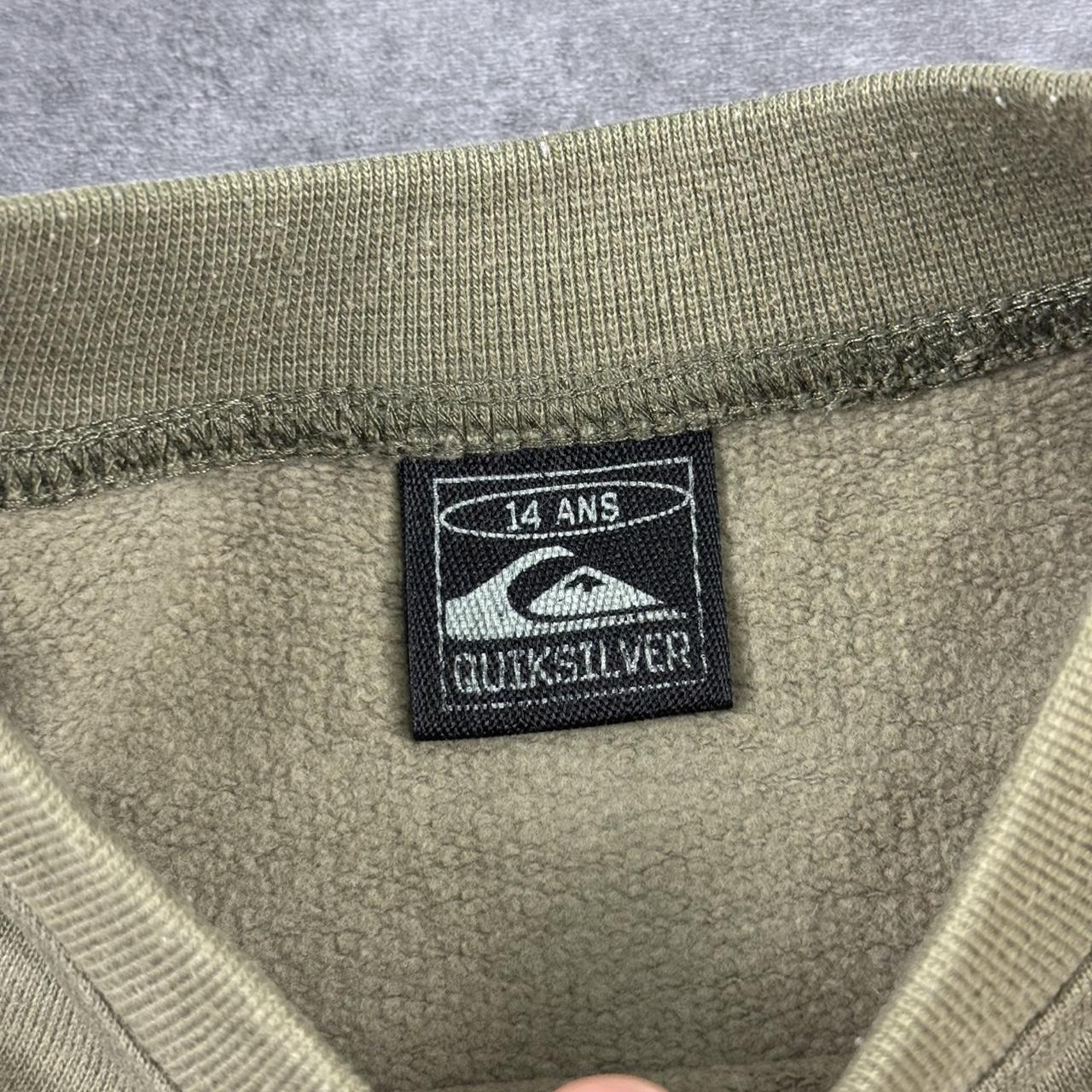 Quiksilver Vintage 2000s Surfwear hiphop big embroidered streetwear surf sweatshirt