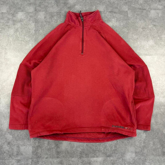 Nike Vintage 90s Y2k 1/4 zip embroidered graphic logo Sweatshirt