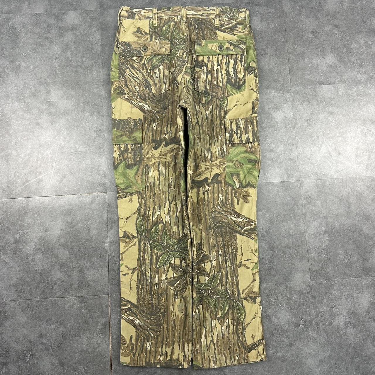 Mossy oak camo real tree foliage 2000s dungaree workwear cargo trousers