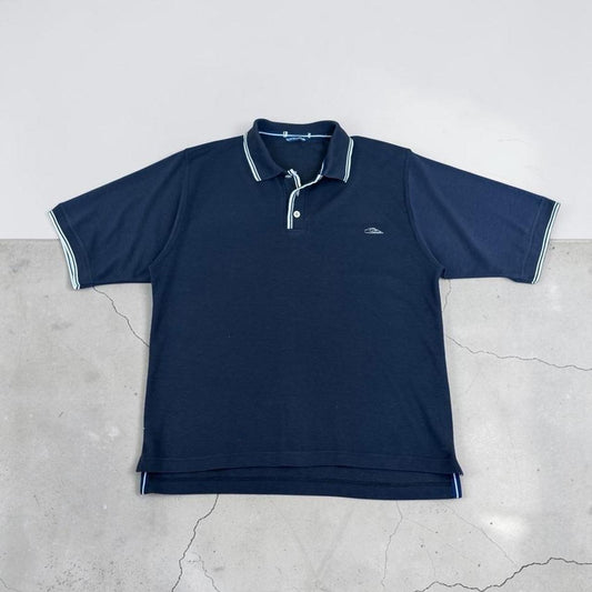 Quiksilver Surfwear navy blue Y2K Polo Shirt