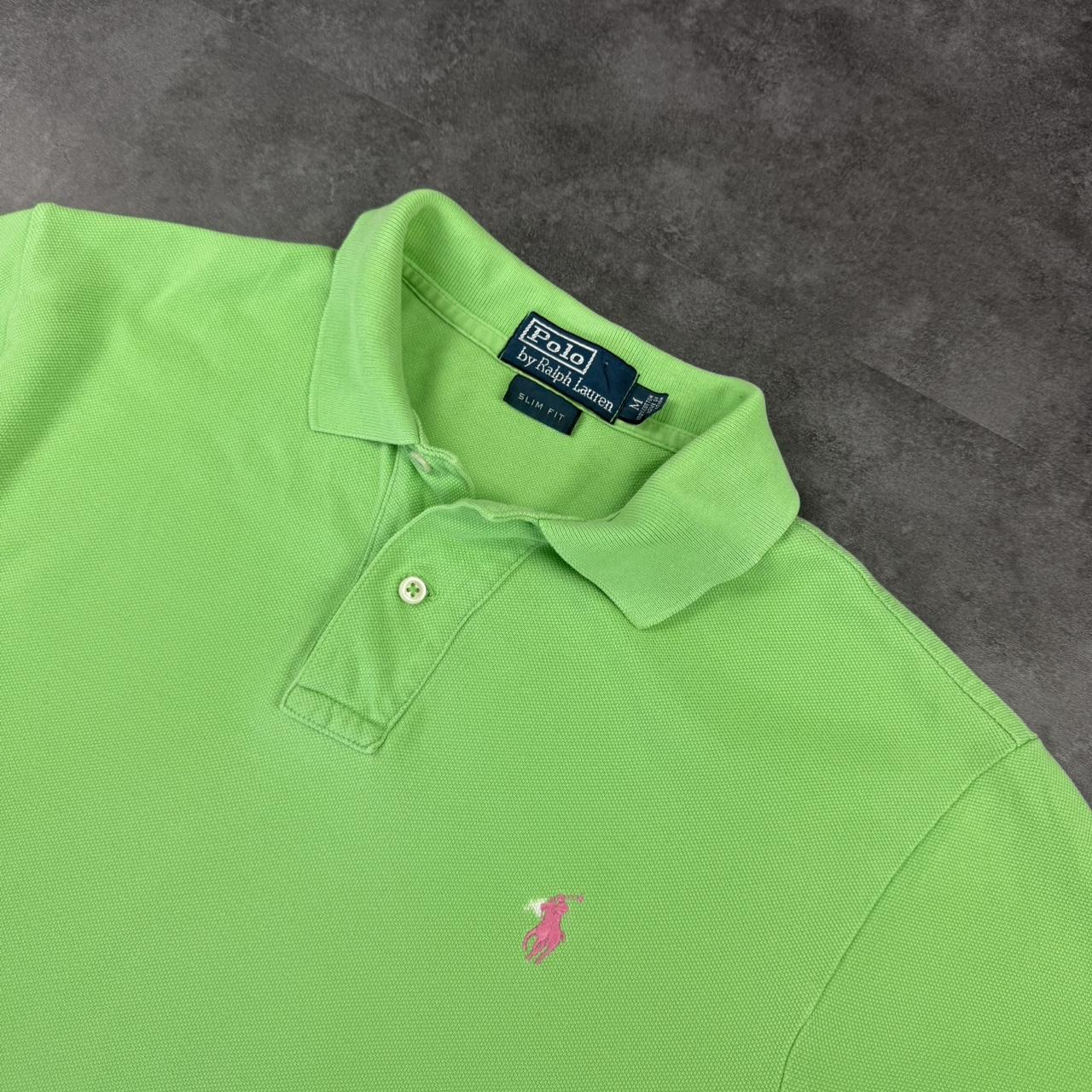 Polo Ralph Lauren 90s lime green polo shirt