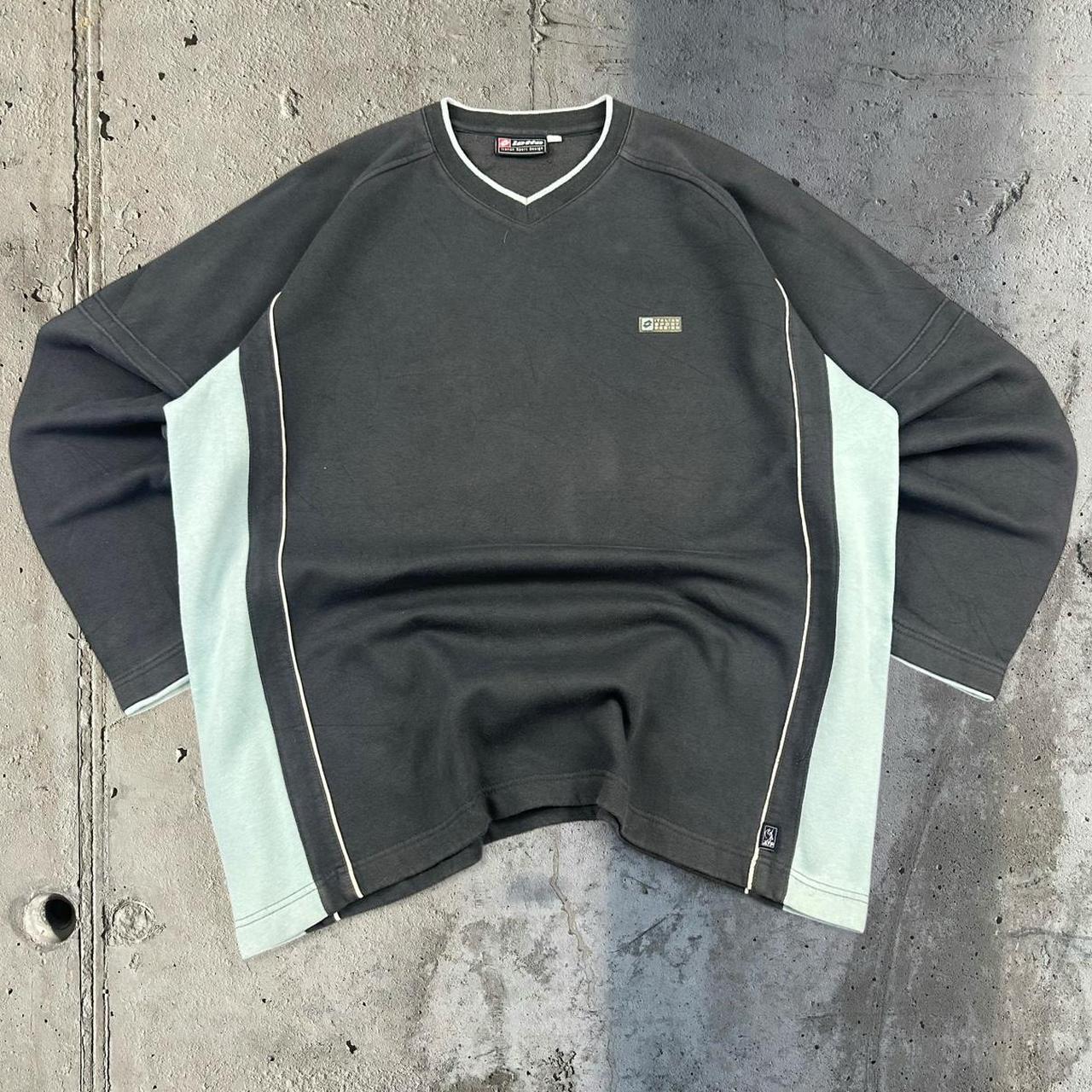 Vintage Lotto 90s Italian sportwear big Logo classic embroidered sweatshirt
