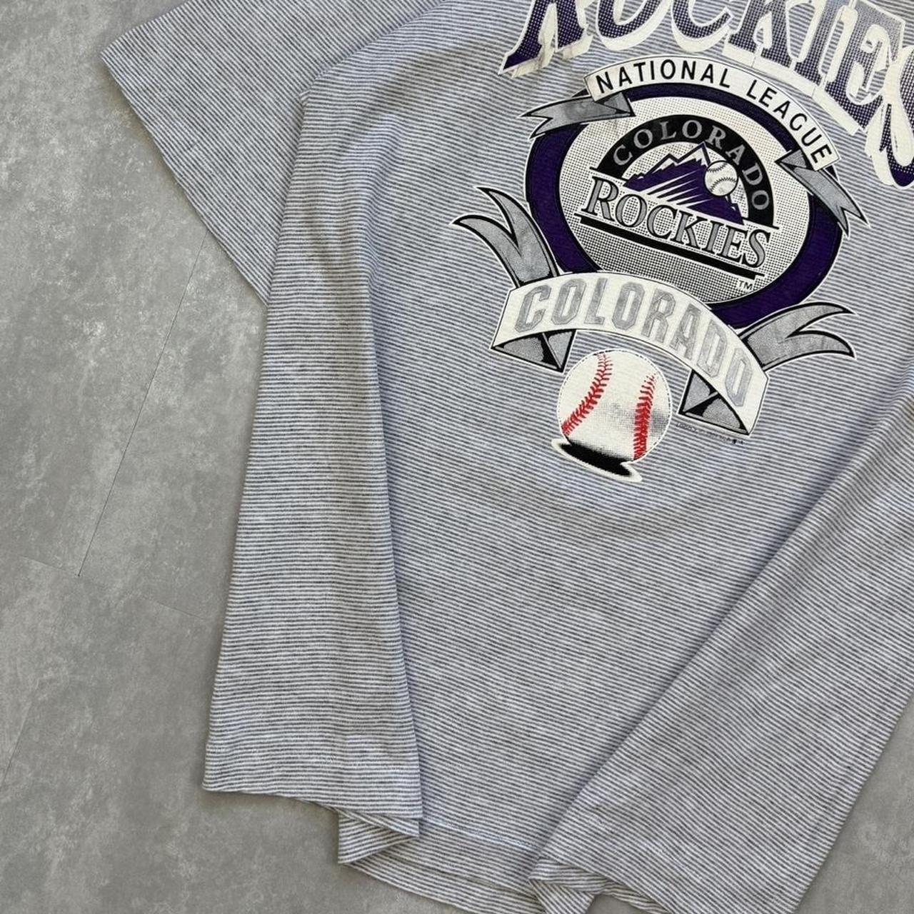 2000s/90s single stitch Colorado rockies baseball y2k T shirt