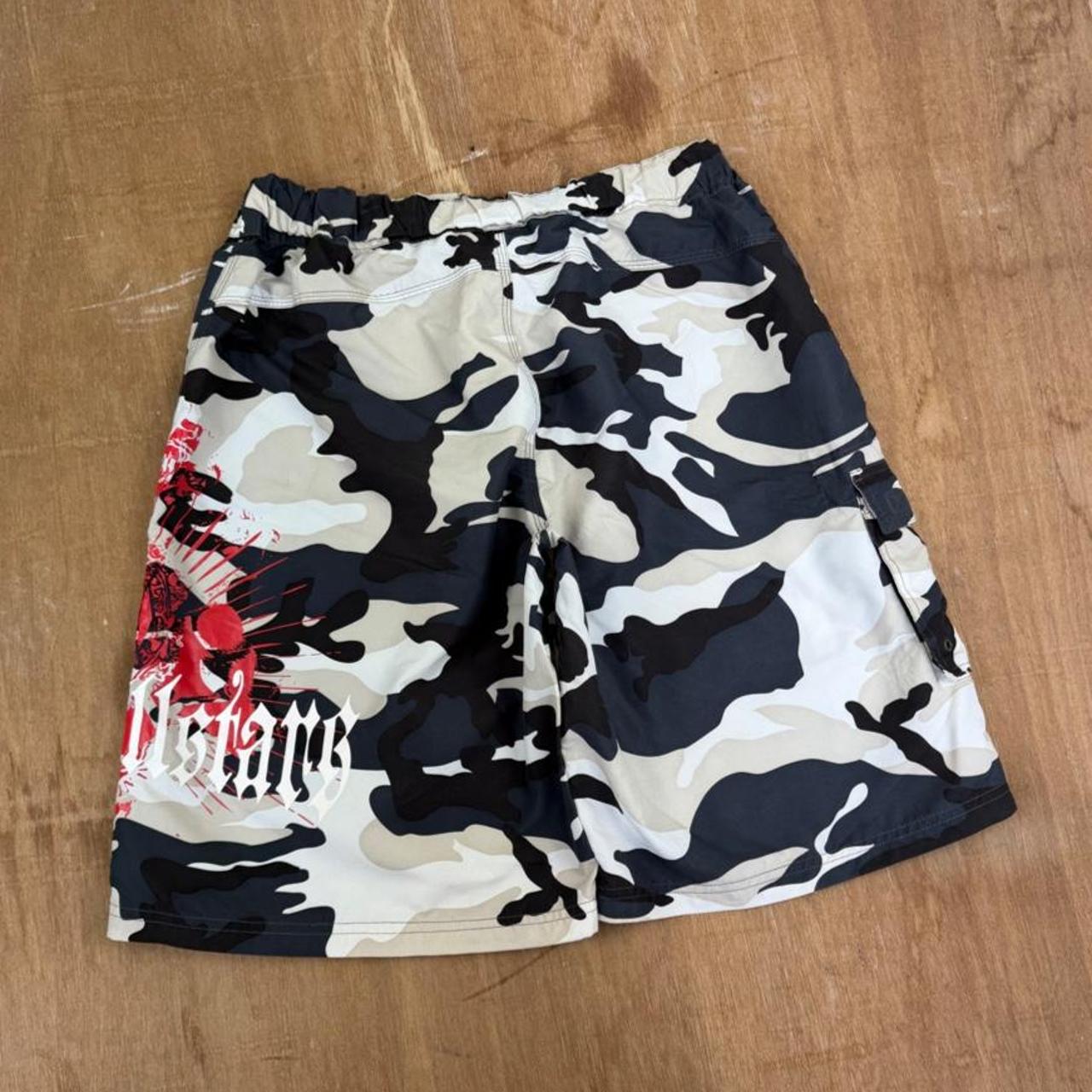 Rodeo camo Surfwear Y2K swim shorts