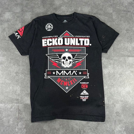 Ecko Unltd T 2000s Y2K logo print MMA undefeated graphic T shirt