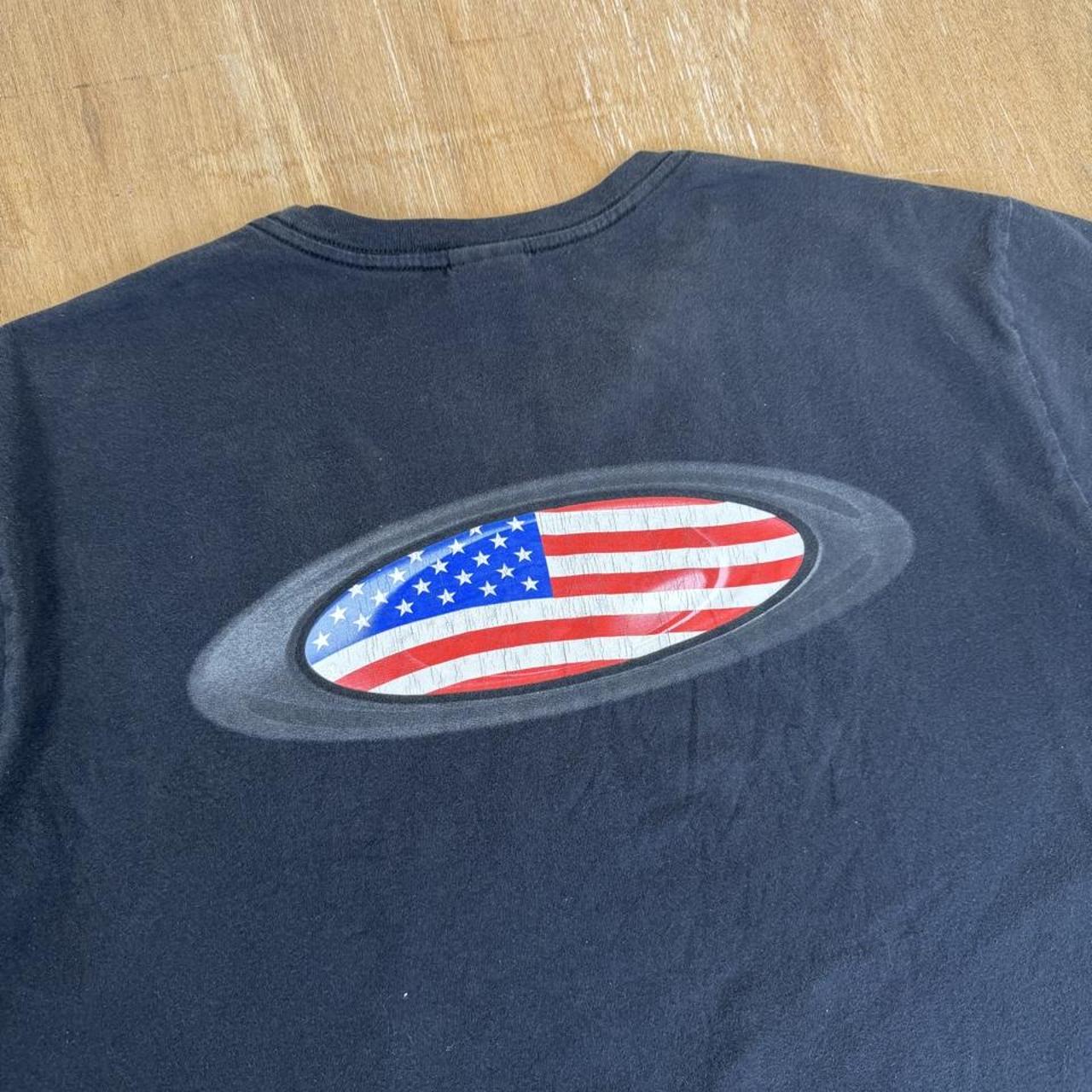 Oakley USA Flag Oval Surfwear navy blue Y2K T-Shirt