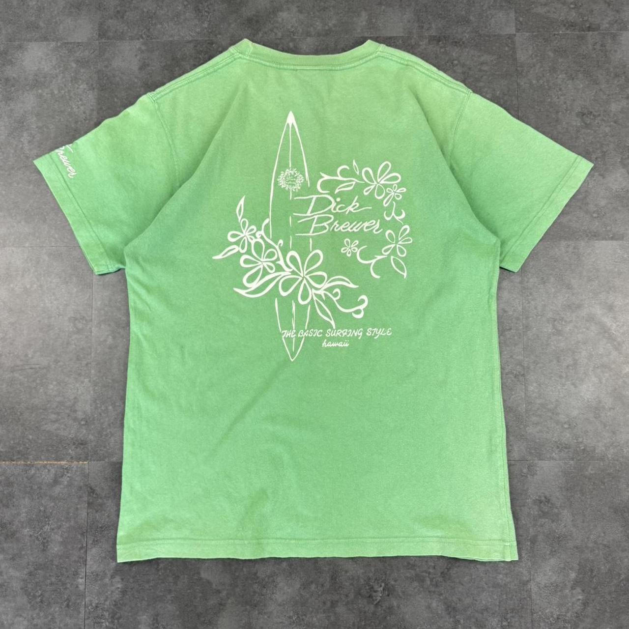 Dick brewes north shore 2000s Print graphic logo surf T shirt
