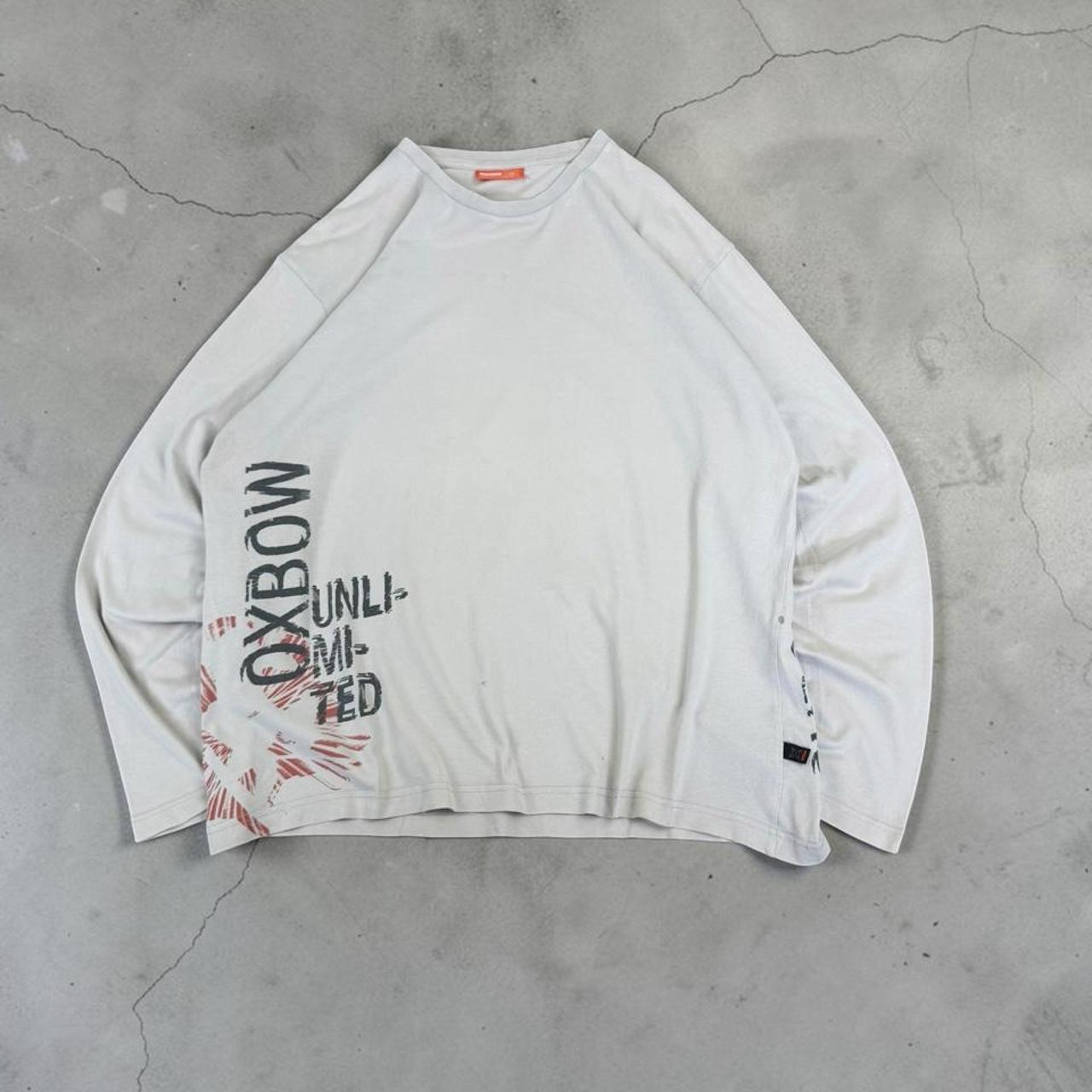 Oxbow Vintage Y2K skiing print long sleeve T-Shirt