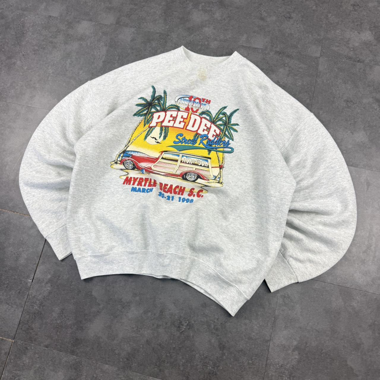 Fruit of the loom 2000s pullover graphic print myrtle beach S