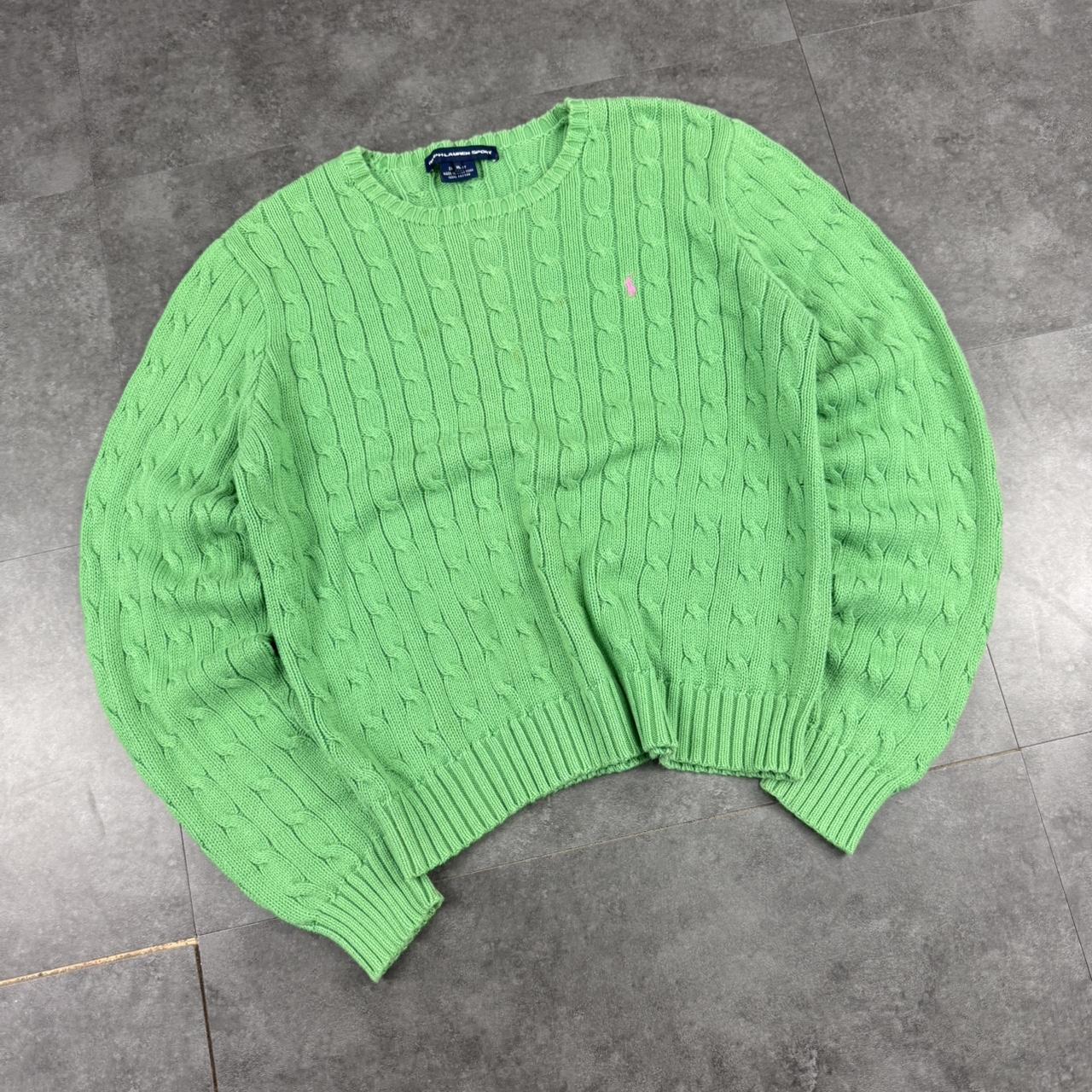 Polo Ralph Lauren 90s chunky cable knit heavyweight jumper