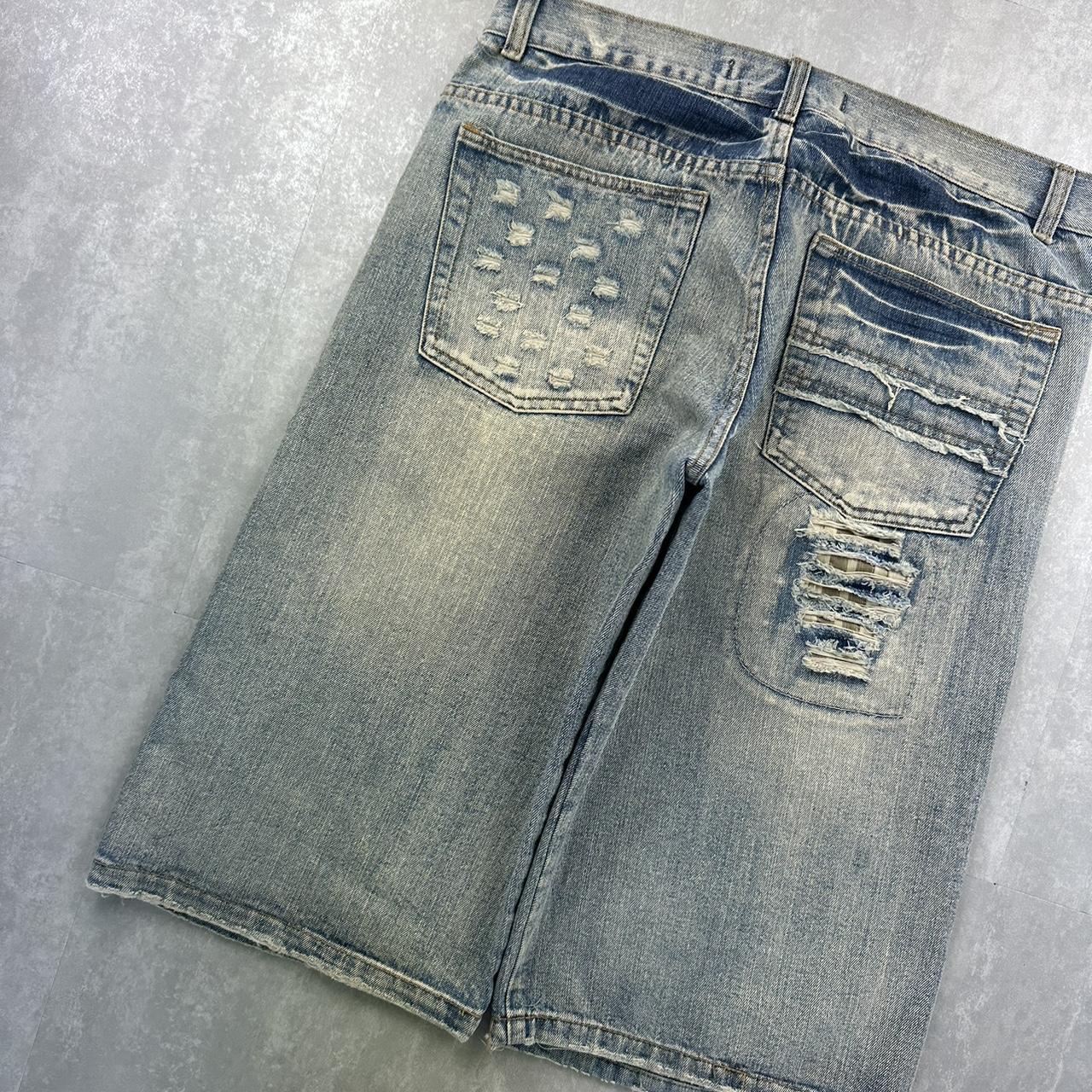 K&M Japanese style 2000s spellout carpenter style jorts