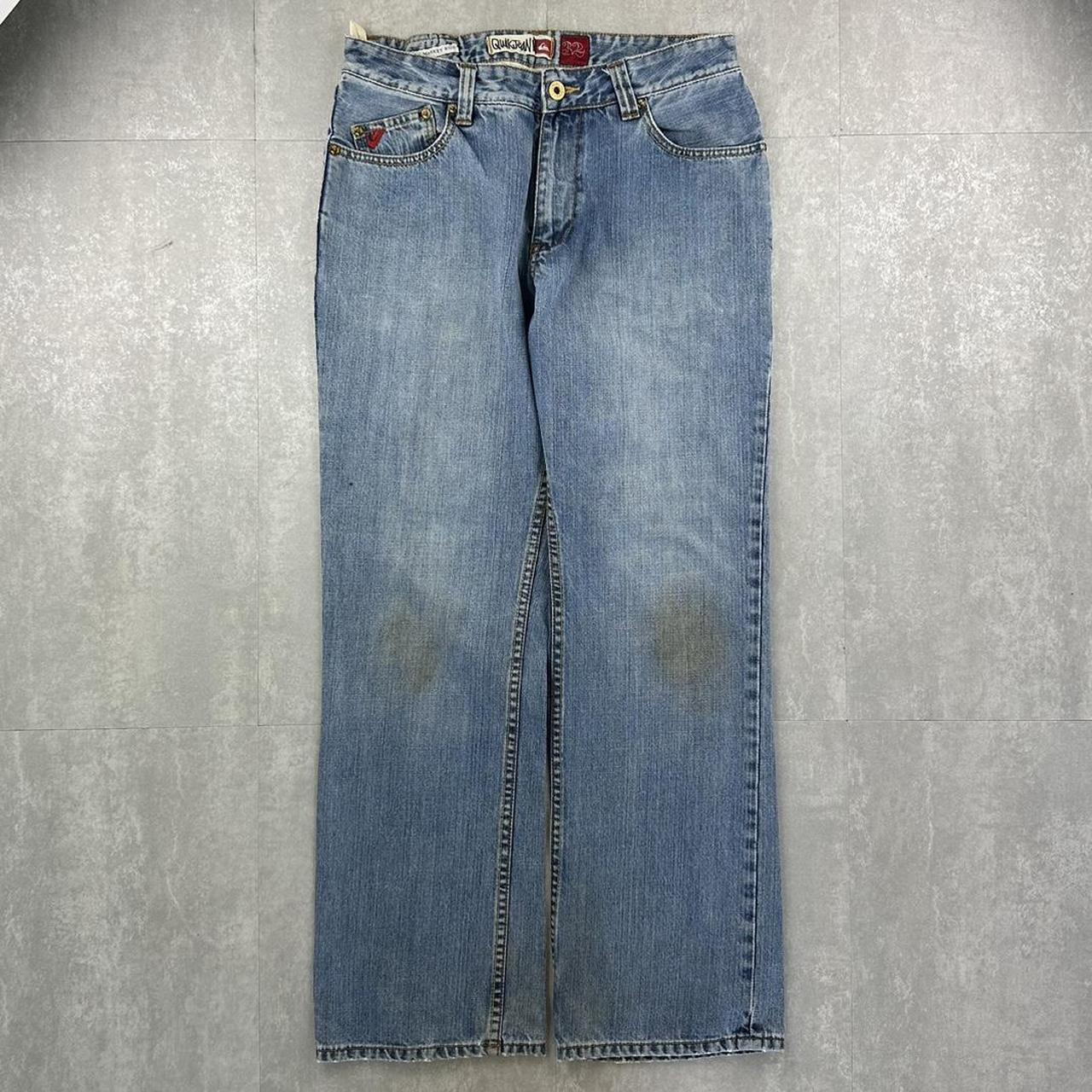 Quiksilver denim jeans 2000s spellout carpenter jeans