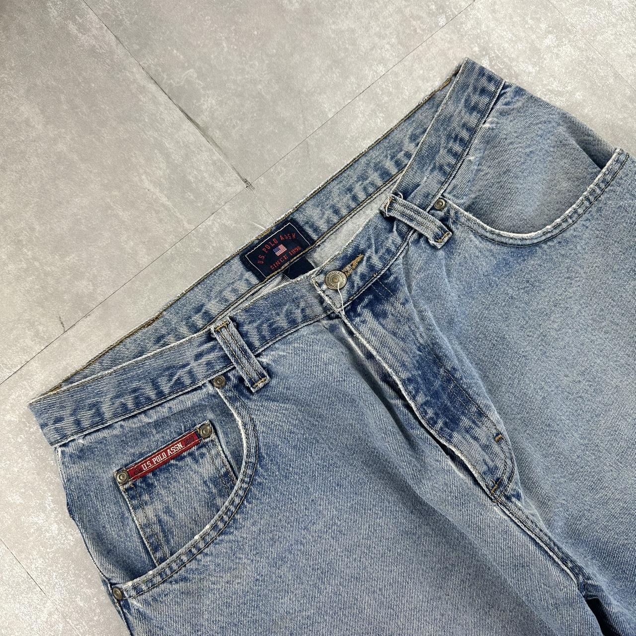 US Polo Assn 2000s spellout carpenter style jorts