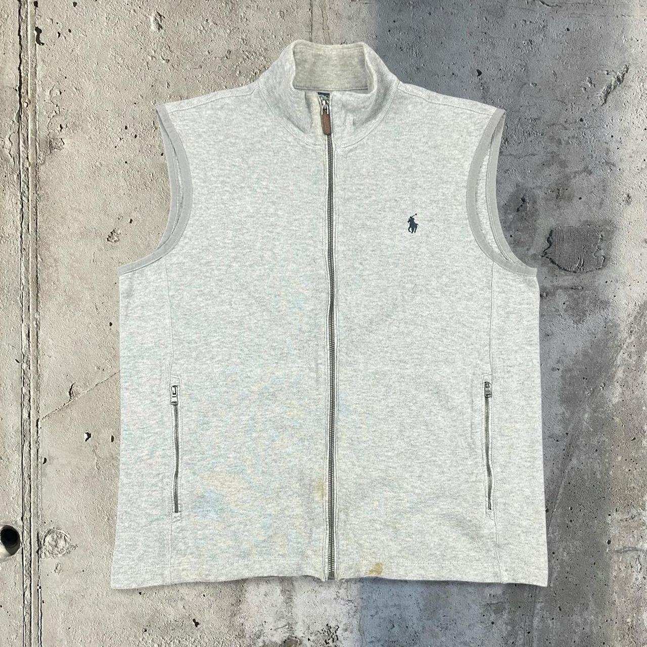 Polo Ralph Lauren 90s chunky knit pullover knit zip up vest