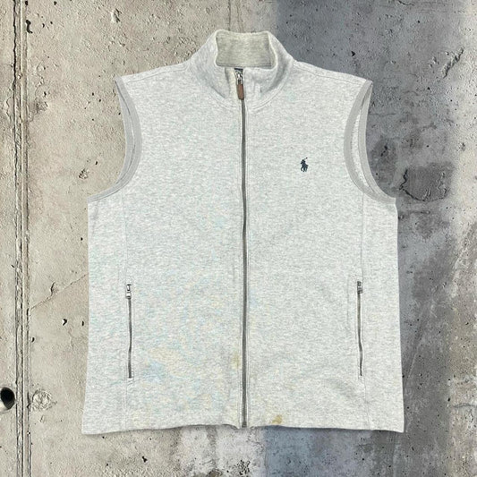 Polo Ralph Lauren 90s chunky knit pullover knit zip up vest