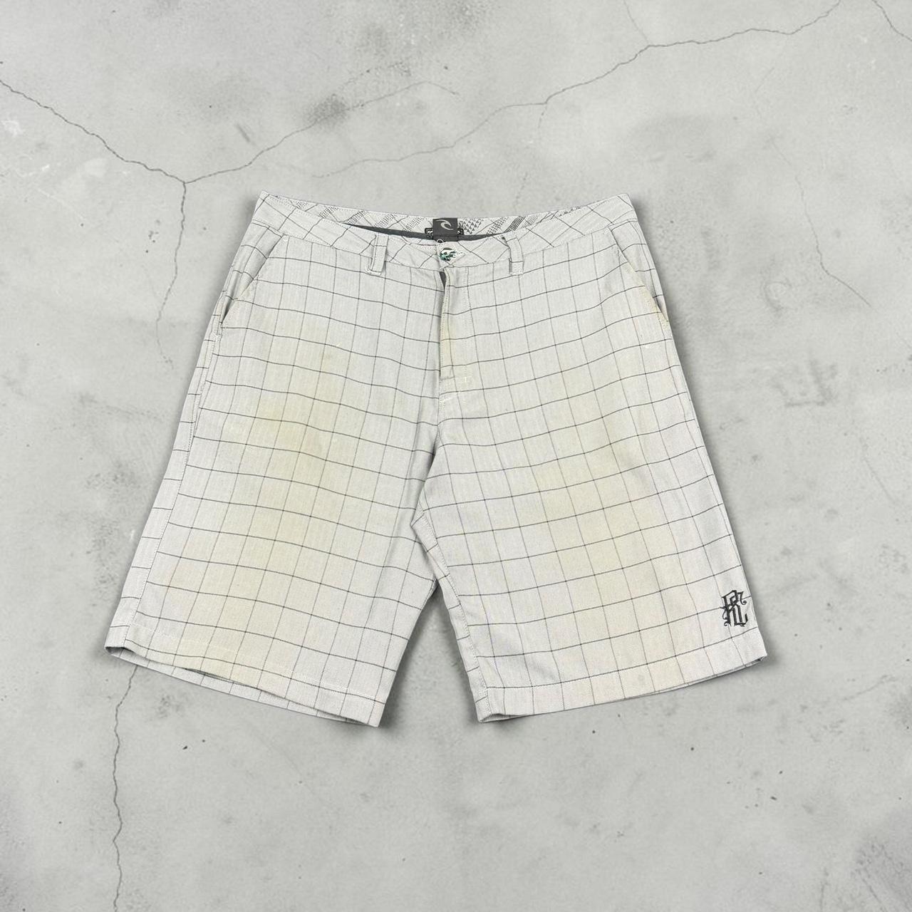 Rip Curl Vintage Y2K Surfwear check board shorts cargo shorts