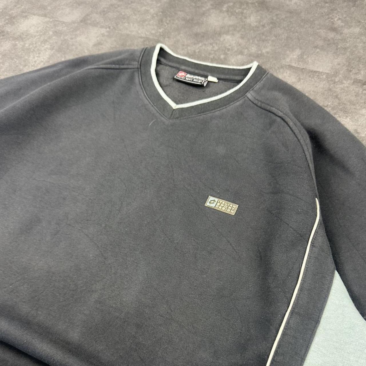 Vintage Lotto 90s Italian sportwear big Logo classic embroidered sweatshirt