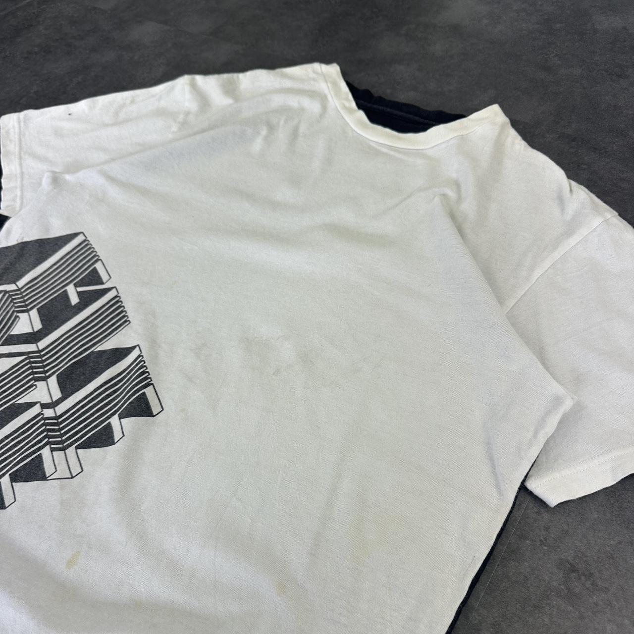 Element 2000s Arty Dual Colour print graphic logo T shirt