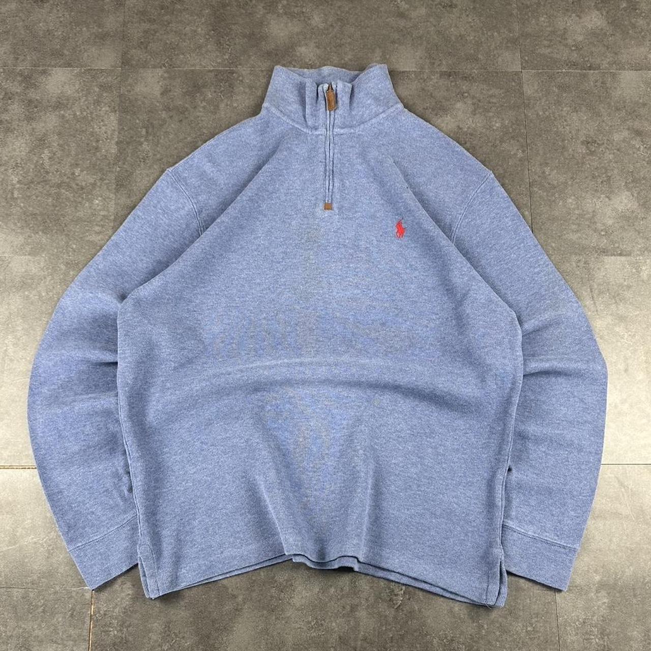 Polo Ralph Lauren 90s chunky knit pullover knit 1/4 zip jumper