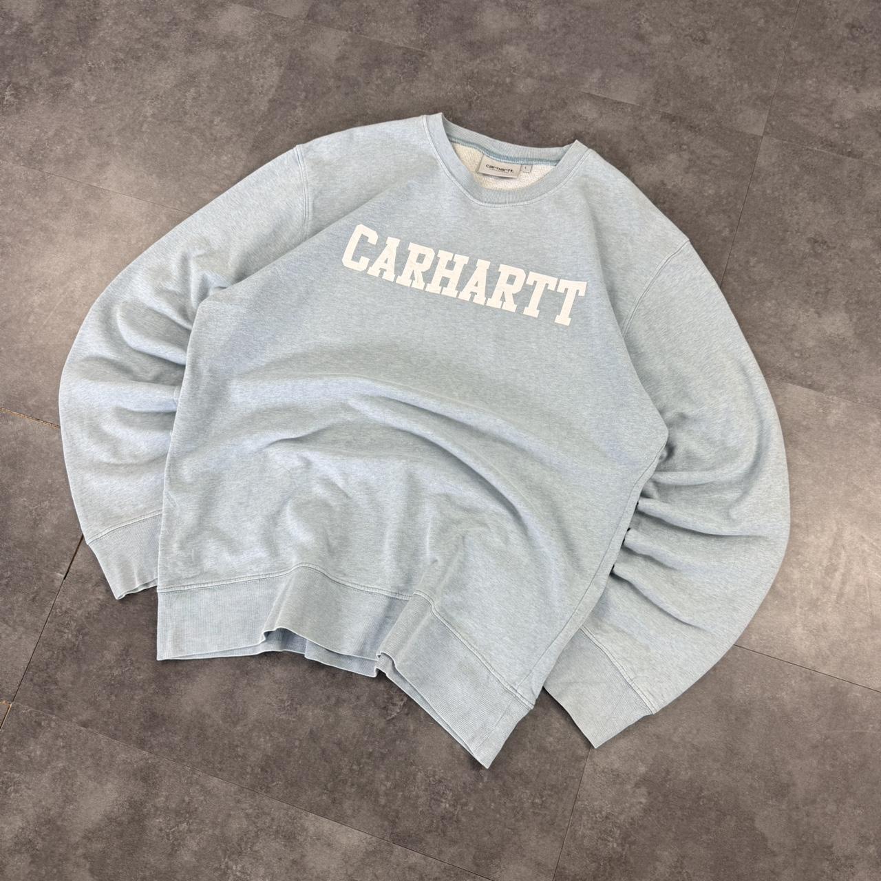 carhartt WIP 2000s Walf knit spellout workwear sweatshirt