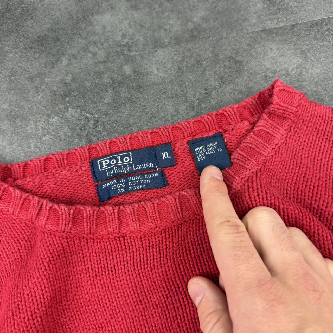 Polo Ralph Lauren 90s chunky knit heavyweight fisherman’s jumper