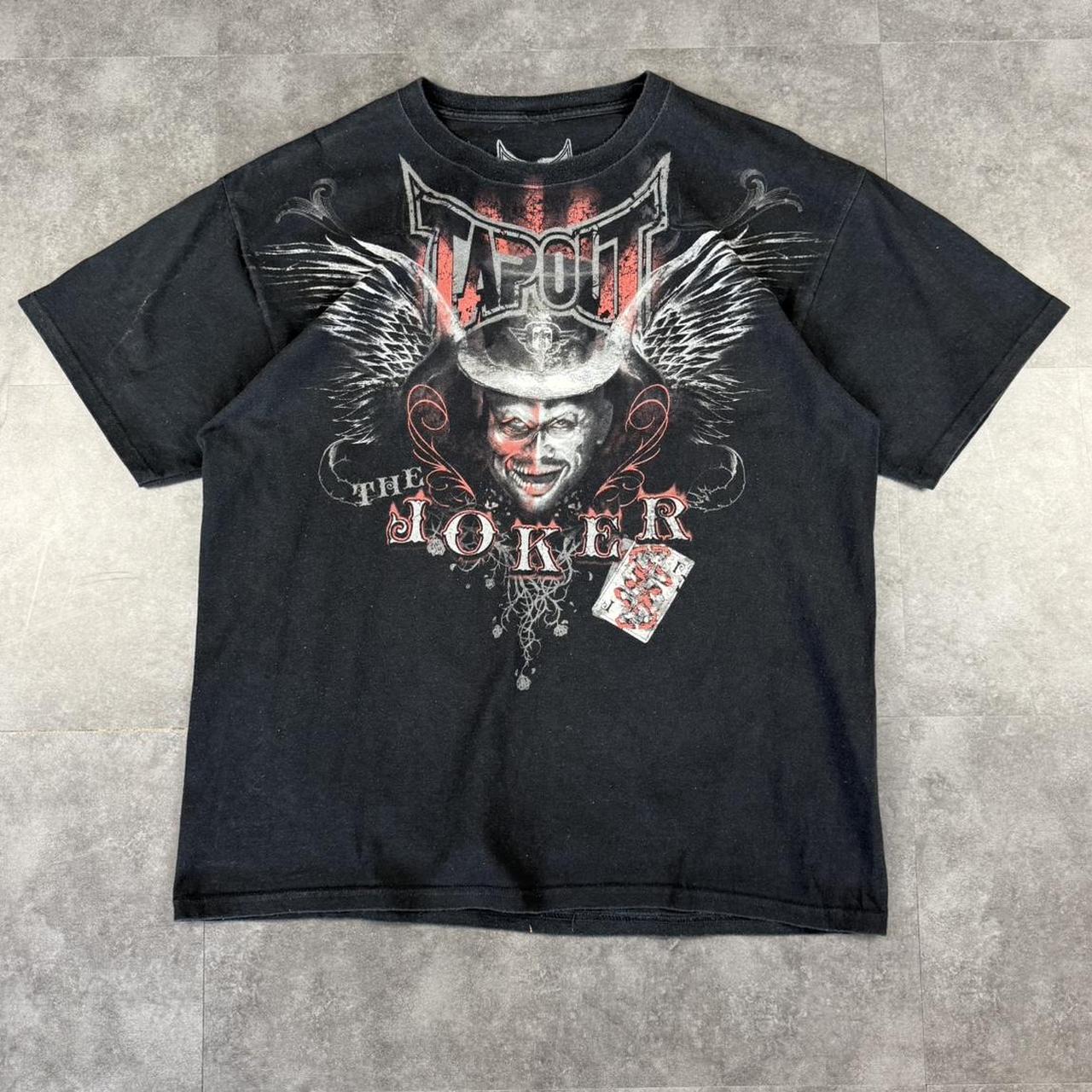 Tapout 2000s skate mma elite affliction Spellout graphic T shirt