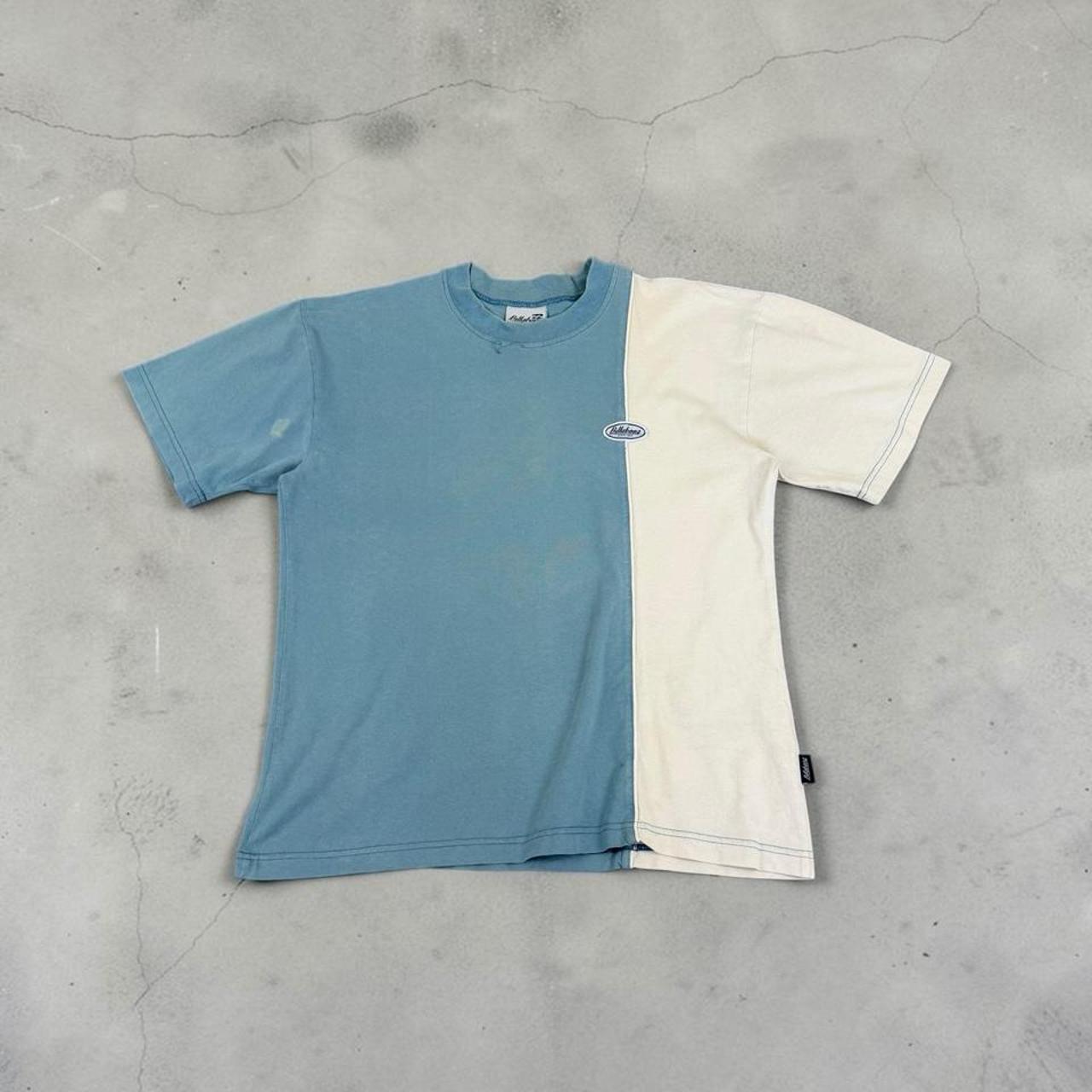 Vintage billabong Surfwear grey and blue Y2K T-Shirt