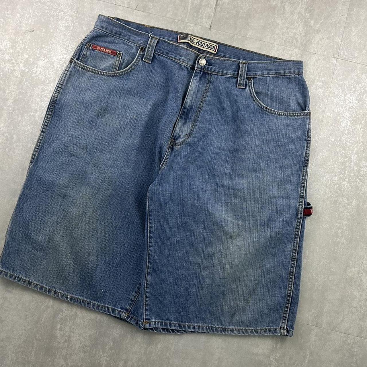 US Polo Assn 2000s spellout carpenter style jorts