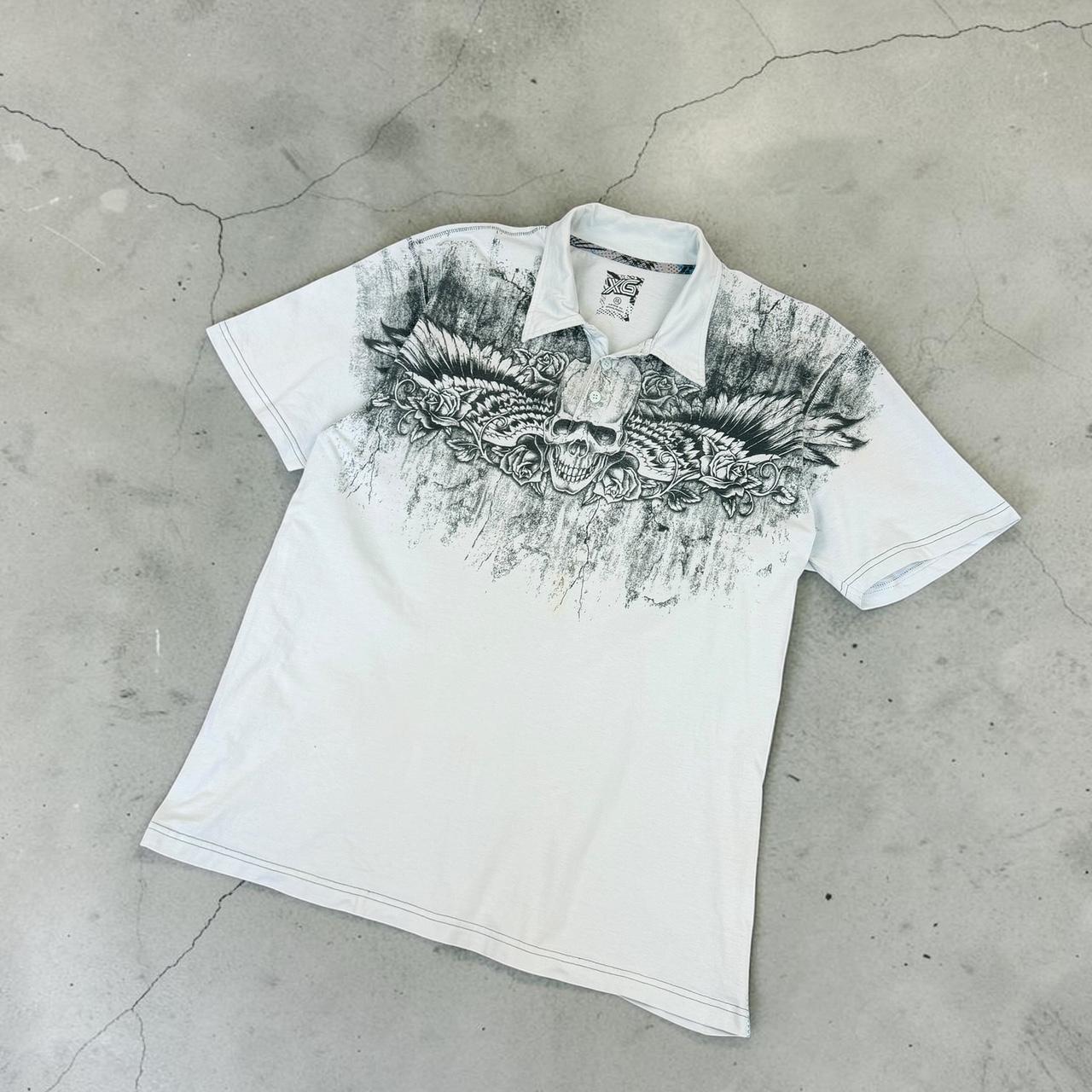 MMA Elite style Vintage Y2K cage fighting grunge button Henley Shirt