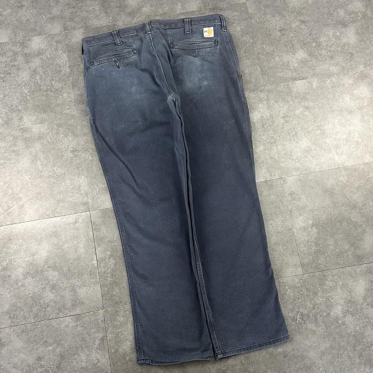 Carhartt 2000s dungaree workwear comfort fit denim cargo trousers