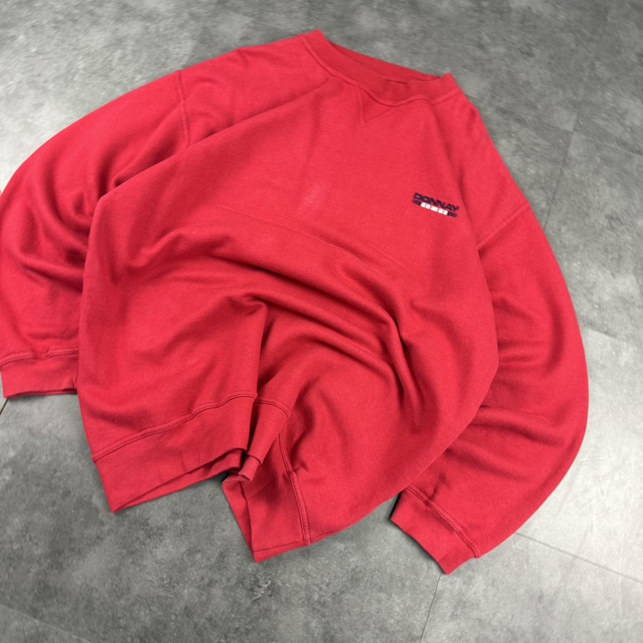 Donnay 2000’s Italian sportswear embroidered sweatshirt red