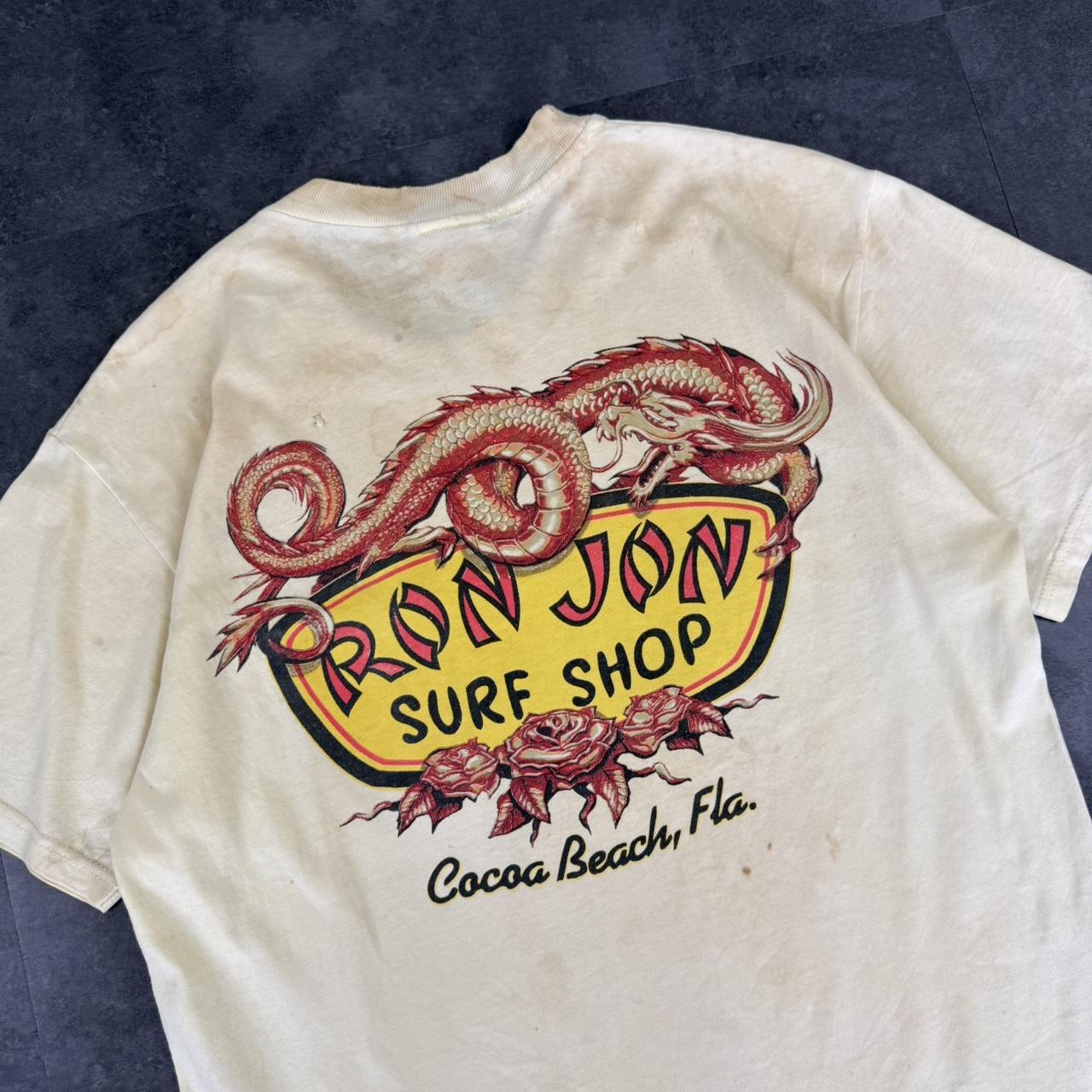 Ron John 2000s distressed print graphic logo streetwear T shirt