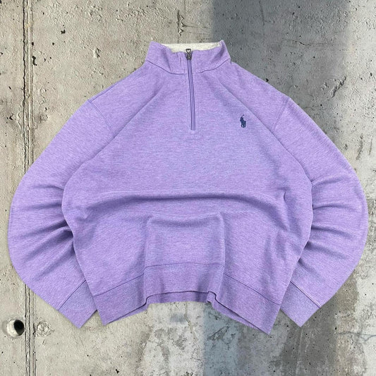 Polo Ralph Lauren Performance 90s chunky knit pullover knit 1/4 zip Sweatshirt