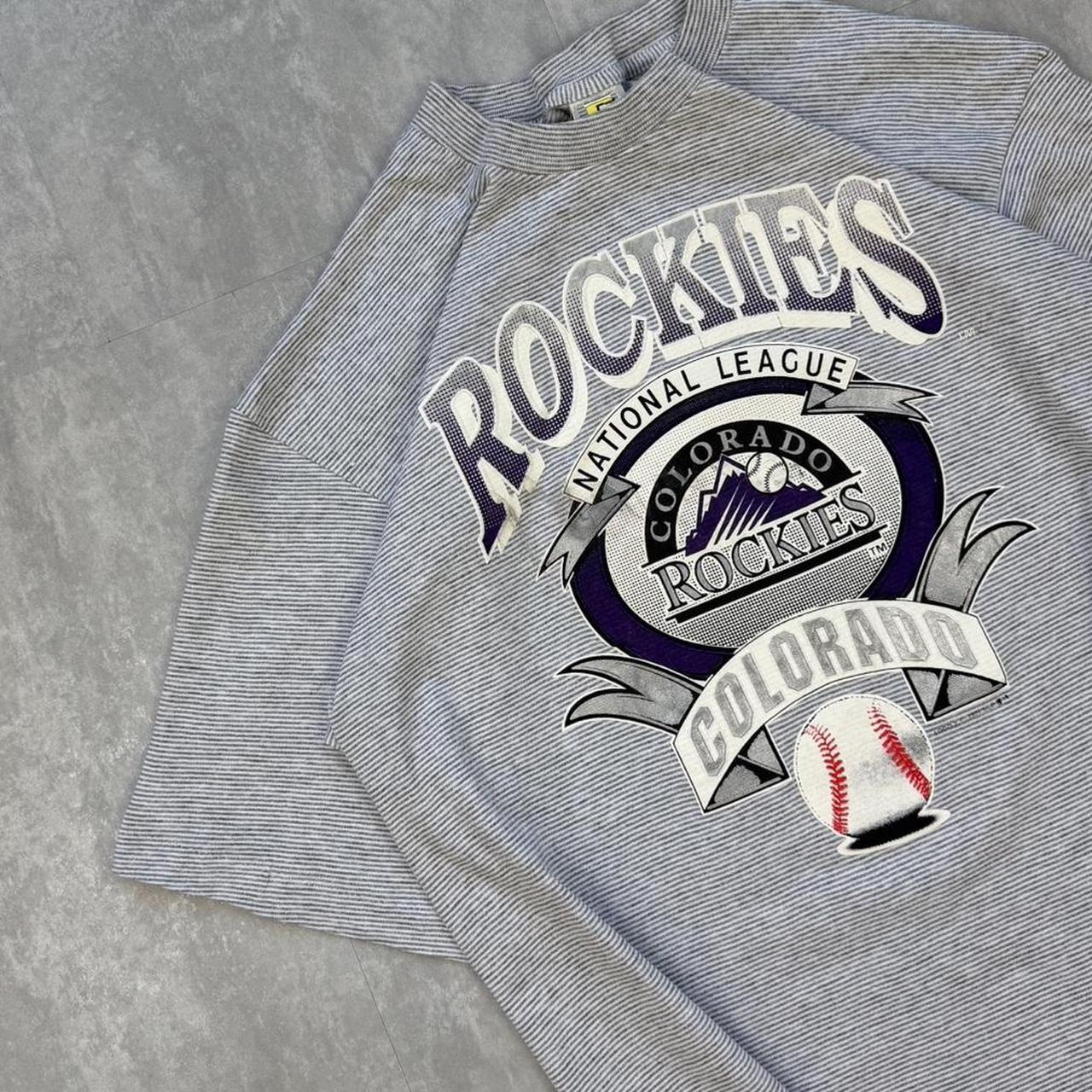 2000s/90s single stitch Colorado rockies baseball y2k T shirt