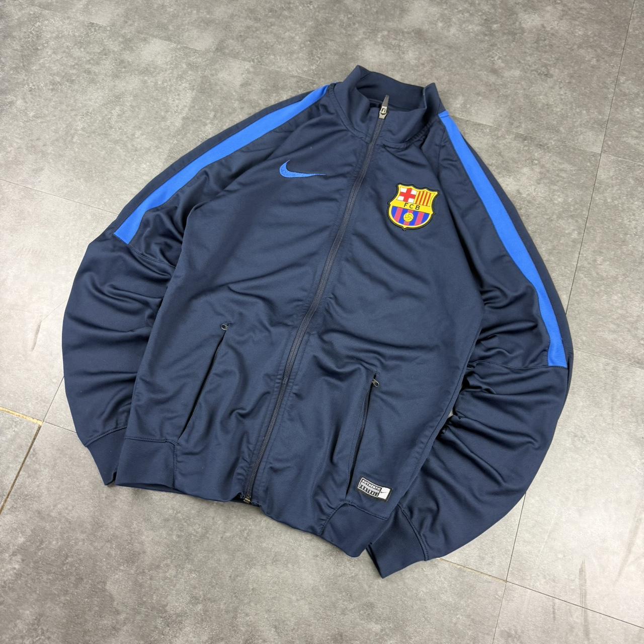 Nike Barcelona 2000s Dri Fit football track jacket