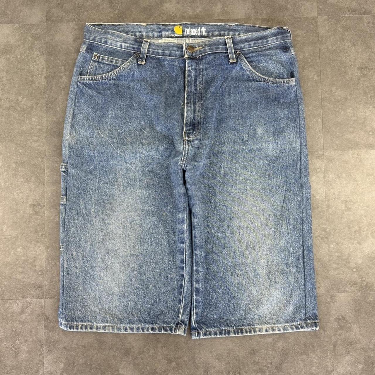 Carhartt 2000s dungaree workwear comfort fit cargo shorts