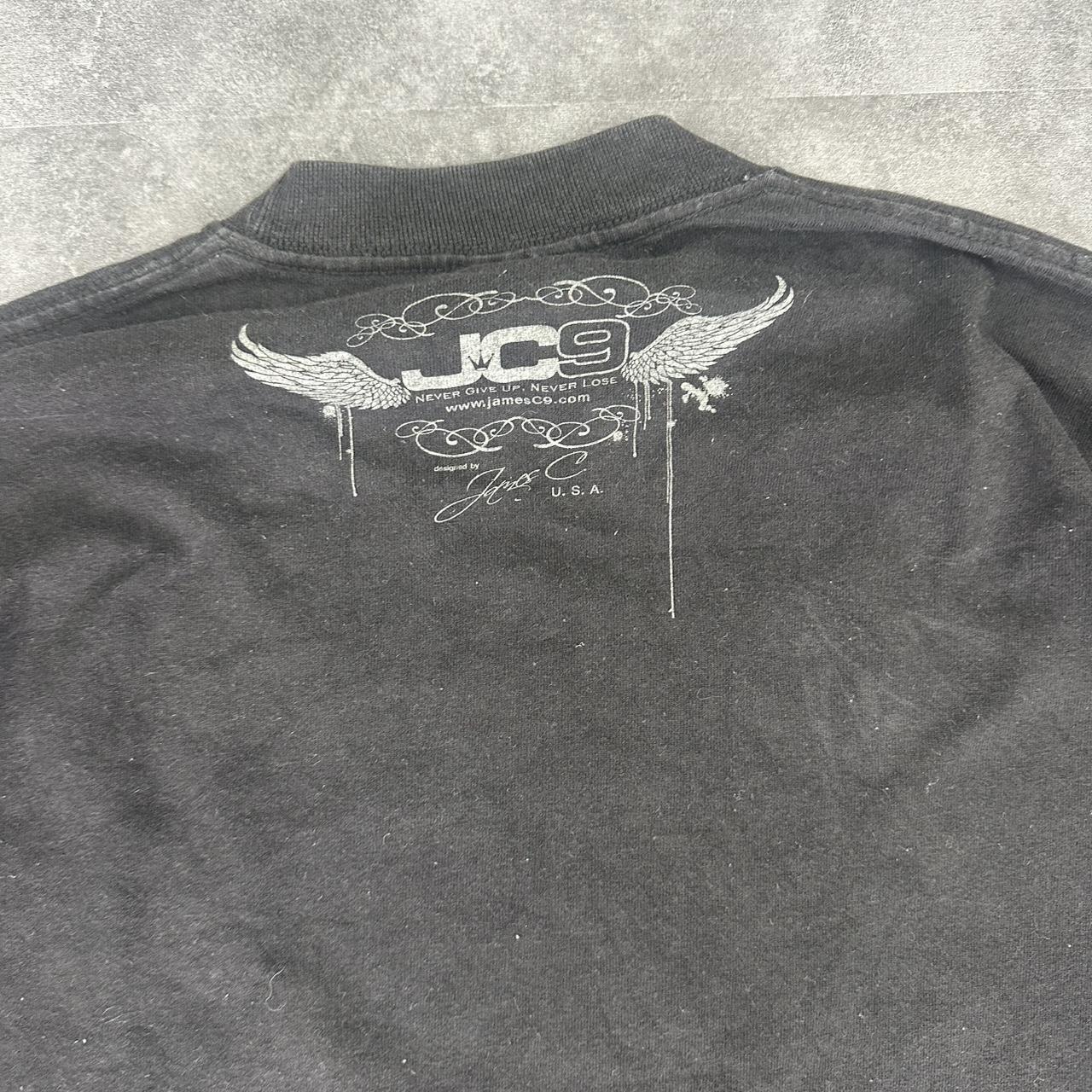 AND Heavyweight 2000s Print graphic Rhinestone skull logo T shirt