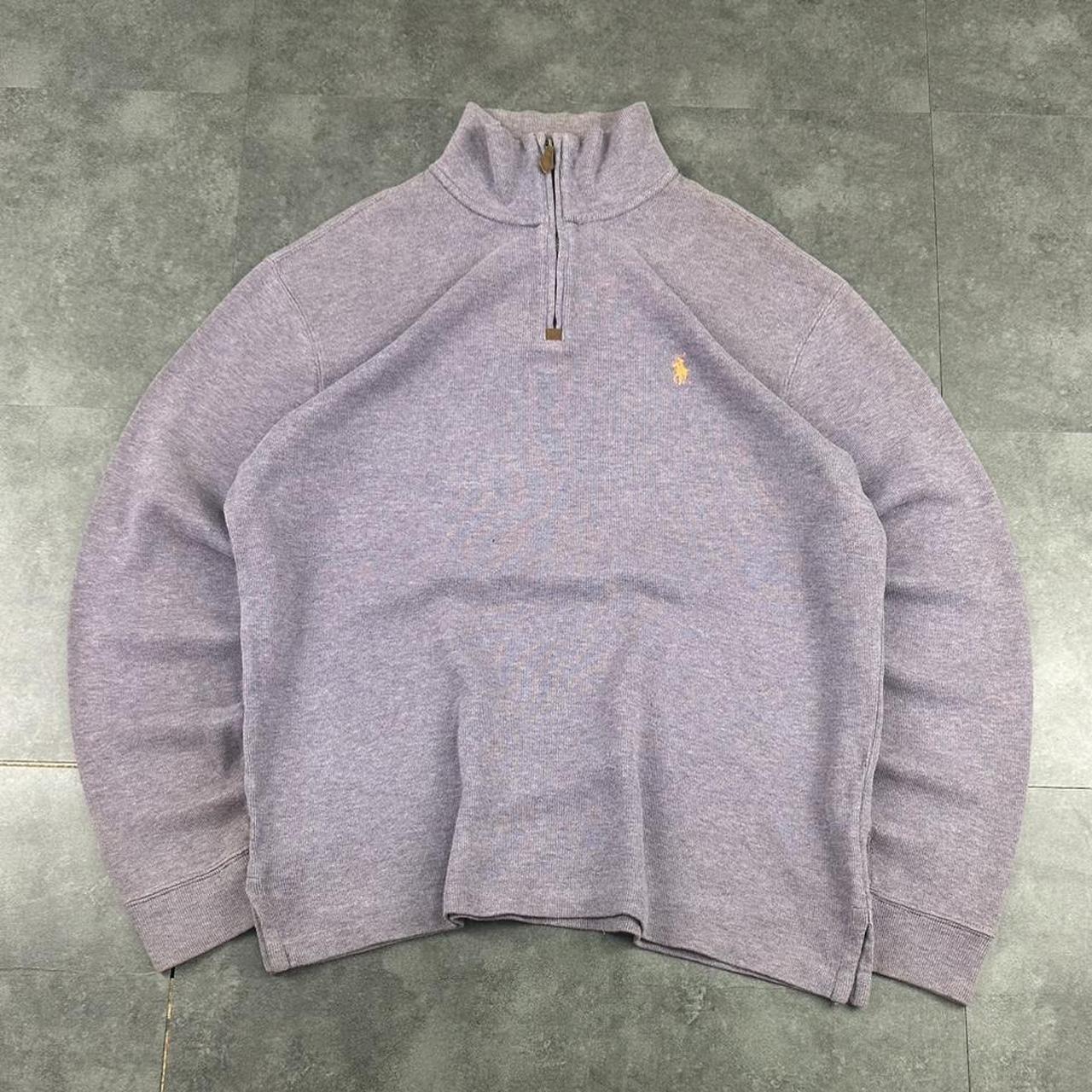 Polo Ralph Lauren 90s chunky knit pullover knit 1/4 zip jumper